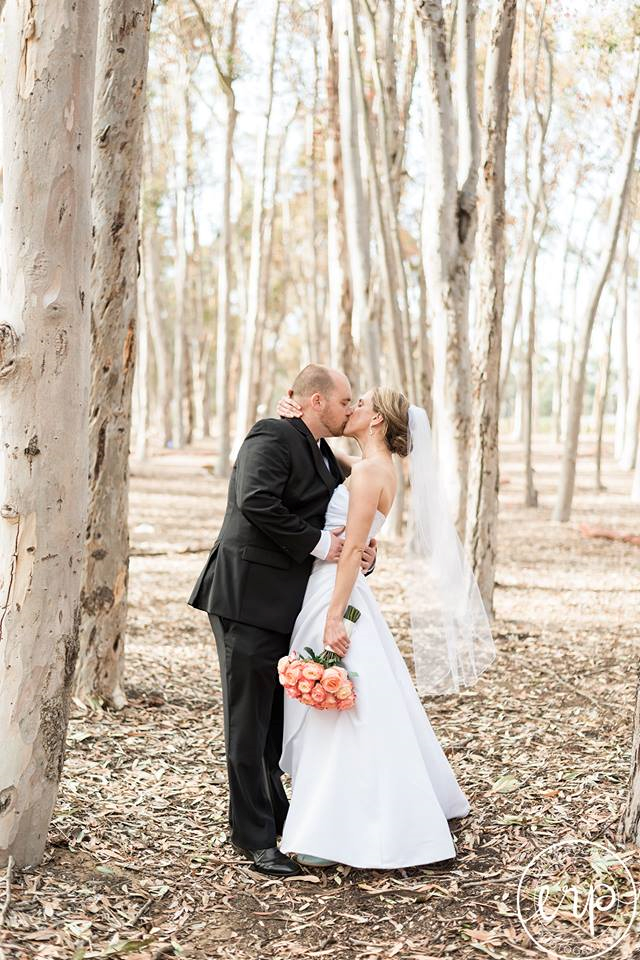 Bride and Groom in the trees 